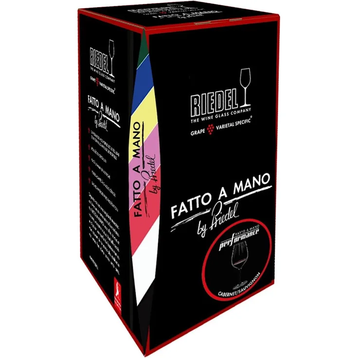 RIEDEL 4884/15N FATTO A MANO Performance Riesling Weinglas - Schwarze Bodenplatte