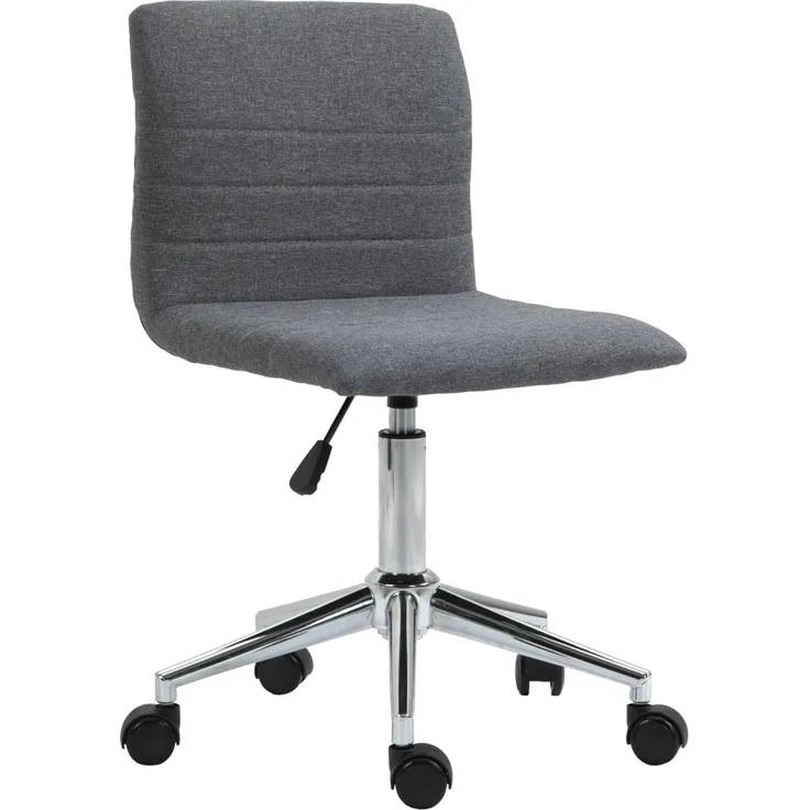 SVITA LINUS Schreibtischstuhl Kinder Drehstuhl Stoffbezug Grau