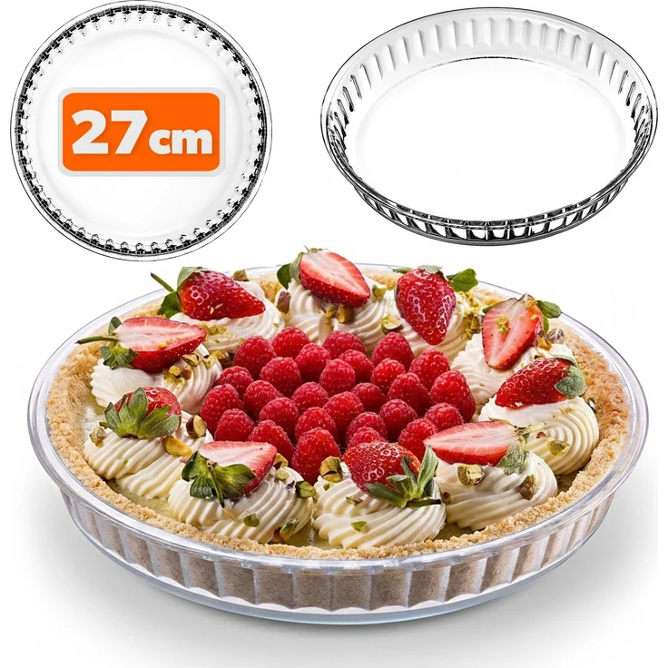 KADAX Hitzebeständige Pizza-Kuchen-Tarte-Form 27 cm – Bild 1