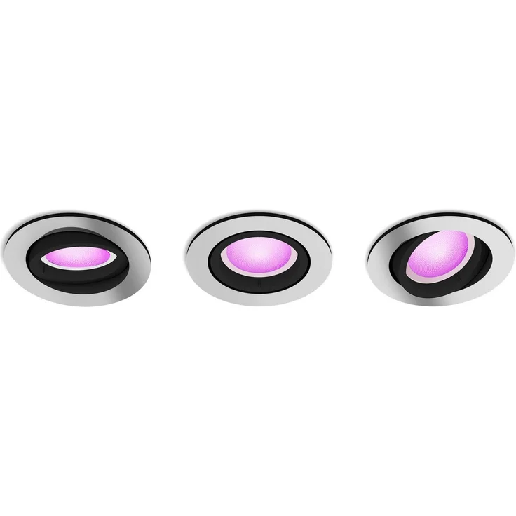 Philips Hue White&Col. Amb. Centura Einbausp 3flg alum 3x4.2W – Bild 1
