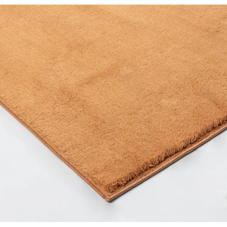 the carpet Relax kuscheliger Kurzflor Teppich, Anti-Rutsch Unterseite, Waschbar bis 30 Grad, Super Soft, Felloptik, Terra, 120x160 cm – Bild 4