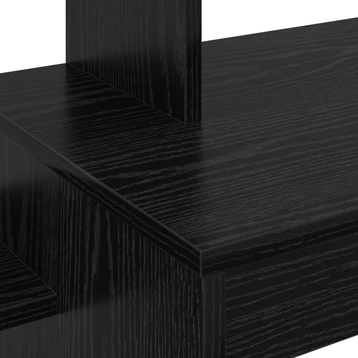 vidaXL Schreibtisch mit Regal Schwarz Eichen-Optik 100 x 40 x 90 cm 869315 – Bild 7