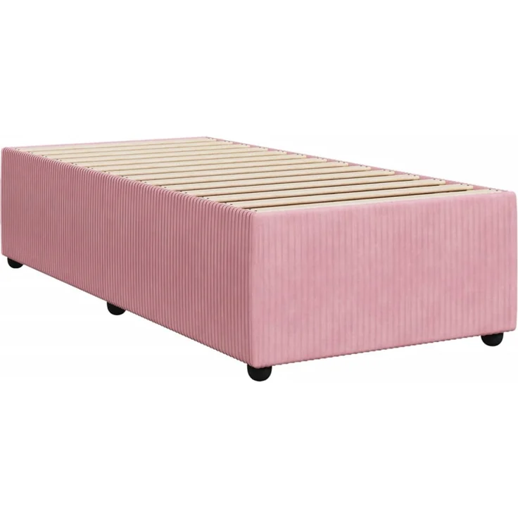 vidaXL Bettgestell Rosa 90x200 cm Samt 3284987 – Bild 3