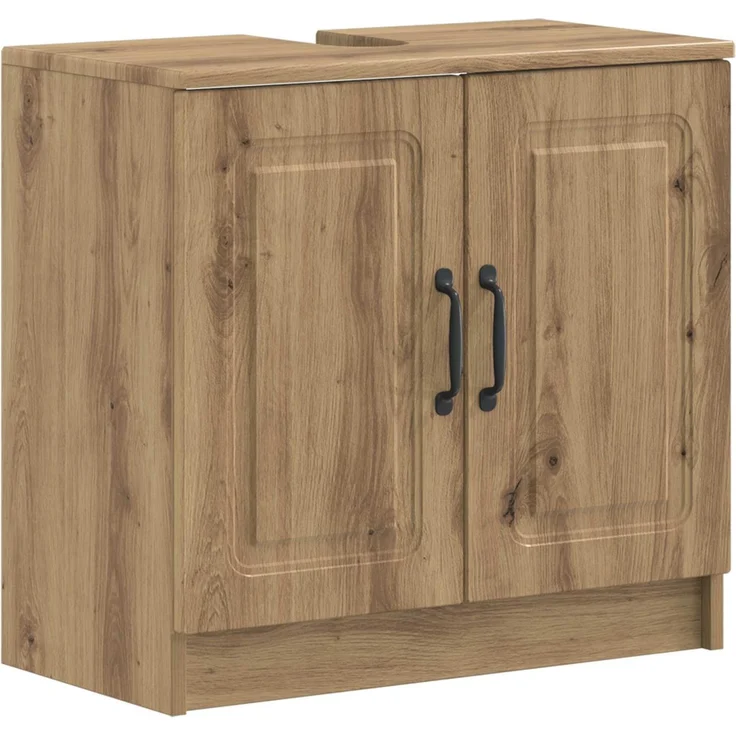 vidaXL 2-teiliges Badezimmer Schrank Set UTRECHT Artisan-Eiche 3417656 – Bild 3