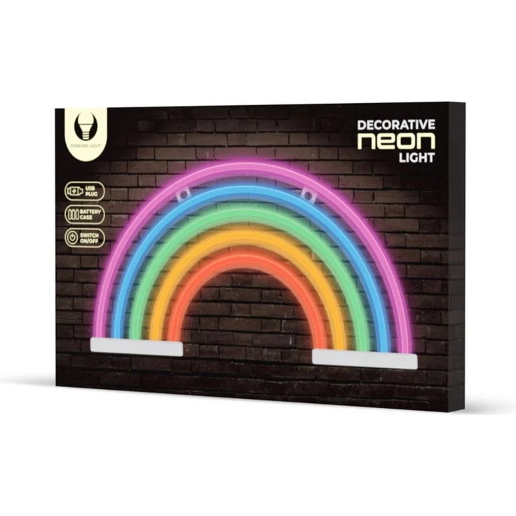 Neon LED Leuchte "Regenbogen" 5 Farben – FLNE14X – Forever Light – Bild 5