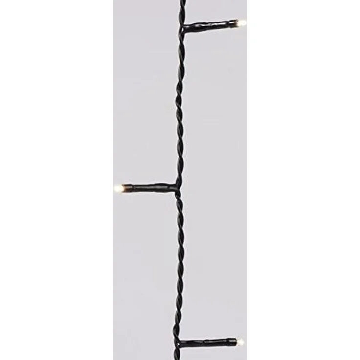 Kaemingk LED-Lichterkette LED Basic-Beleuchtung Outdoor L. 600cm 80L schwarz/warmes weiss – Bild 2