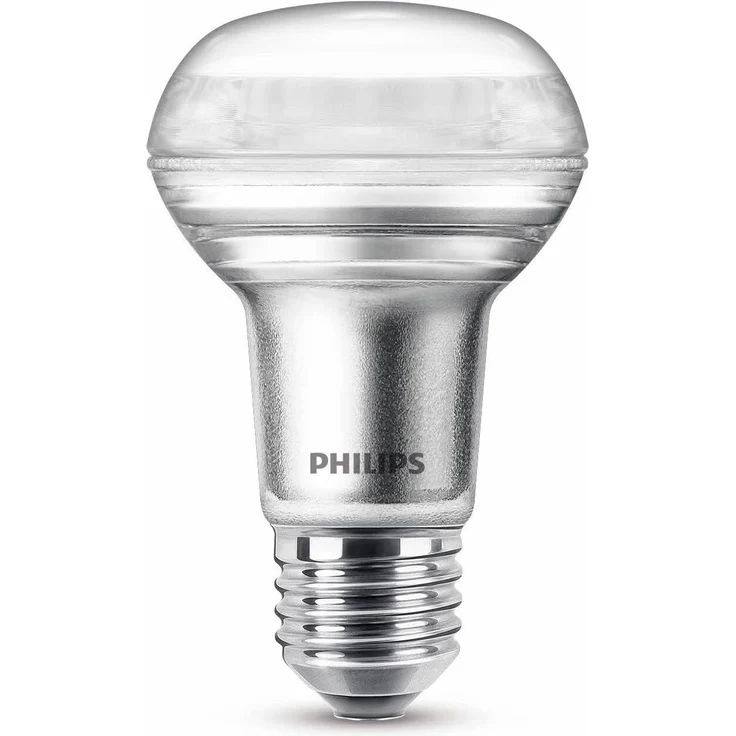 Philips LED Classic E27 Lampe, 40 W, Reflektor, R63, silber, warmweiß, 1 Stück (1er Pack) – Bild 4