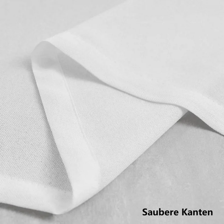 Woltu Gardine (2 St), Ösen, halbtransparent, Vorhänge Leinenoptik – Bild 3