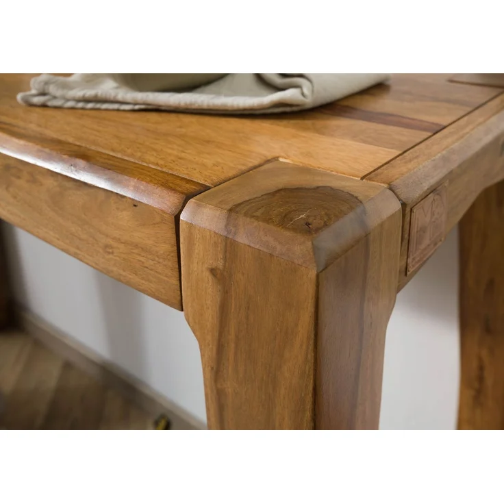 Konsolentisch Sheesham 120x42x80 braun lackiert ANCONA #103 – Bild 7