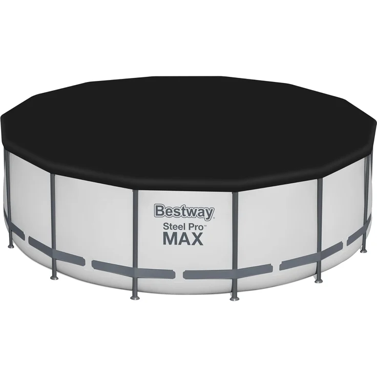 PVC-Abdeckplane Ø 401 cm, schwarz, rund – Bild 4