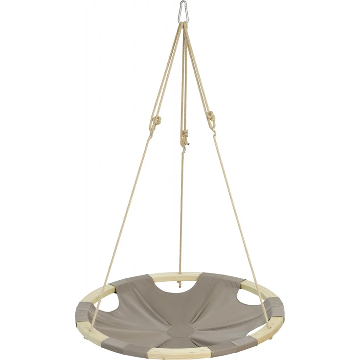 AMAZONAS Hängesessel Swing Nest Taupe mit weich gepolsterter Liegefläche und abnehmbarem Kissen – Bild 2