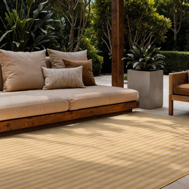 Ted Baker Teppich Linley, Wendeteppich, rechteckig, Höhe: 8 mm, Designteppich, Wetterfest, Pflegeleicht, Modern, Wohnzimmer, Terrasse – Bild 1