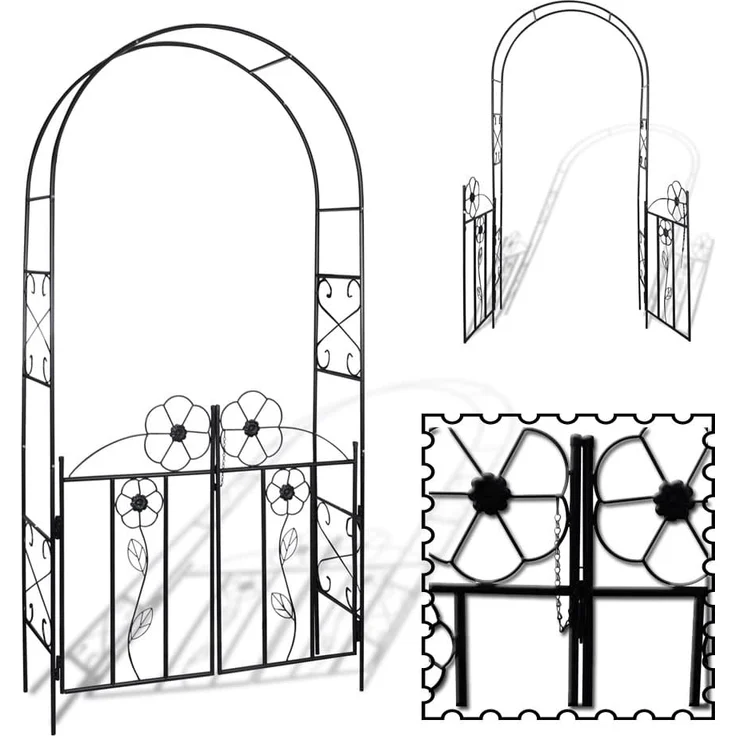 Gartentor Rosenbogen Rankgitter Rosensäule Spalier Pergola 40784 – Bild 4