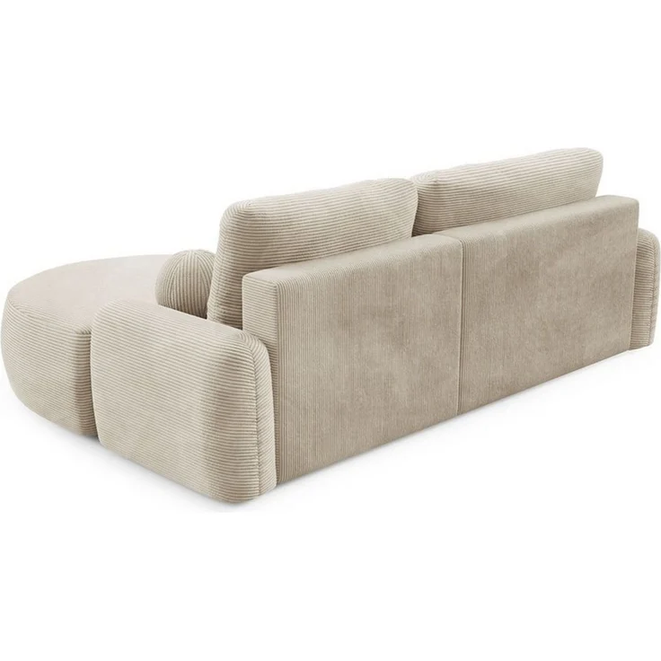 Lookway Ecksofa CLEO CORD Rundes Ecksofa mit Schlaffunktion und Bettkasten – Bild 3