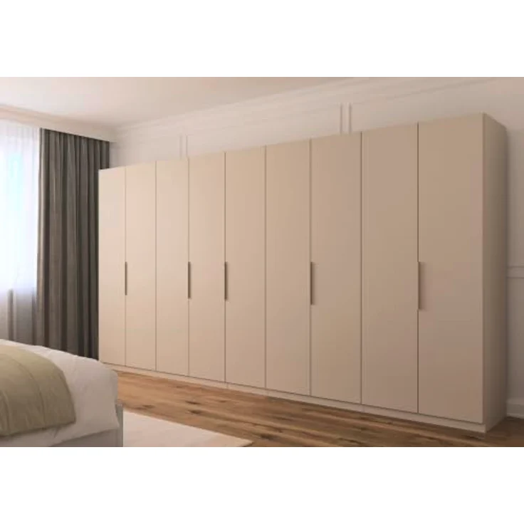 Rauch Möbel MYLORA, Kleiderschrank, Farbe Beige, Breite 405 cm | Schrank mit patentiertem Schnellmontagesystem, 9-türig, Zubehör Premium, für Schlafzimmer, Ankleidezimmer, Garderobe – Bild 2