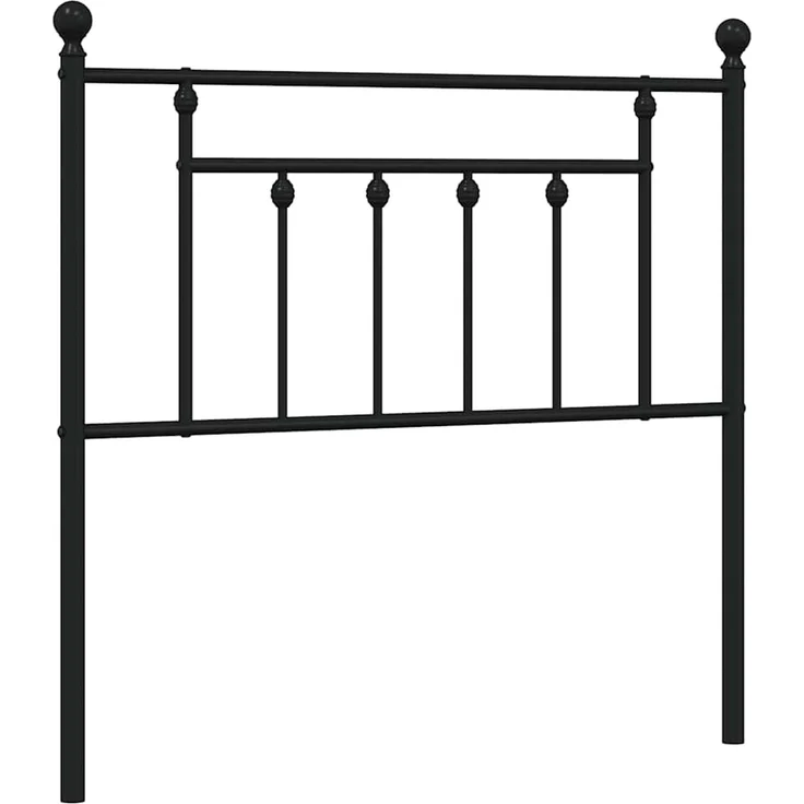 vidaXL Ersatz-Kopfteil Metall Schwarz 90 cm (Art-Nr 353565) – Bild 2