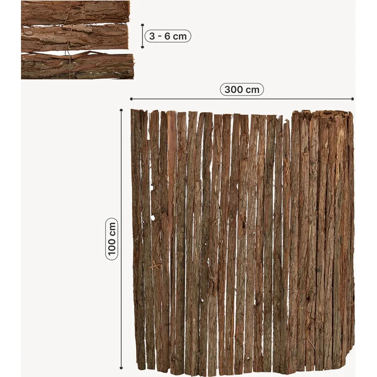 Rindenmatte Zamora 100x300 cm [casa. pro] – Bild 2