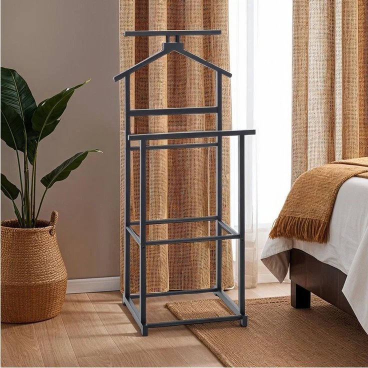 IDIMEX Herrendiener KANNA, Kleiderbutler Stummer Diener Ständer Bambus – Bild 1