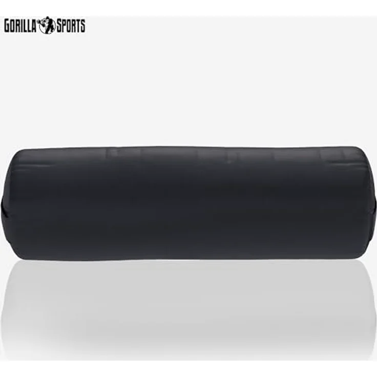 GORILLA SPORTS Yoga Bolster Yogakissen Ø20cm, aus 100% Baumwolle, mit Dinkelfüllung, Yogarolle, Waschbarer, mit Tragegriff, Yogakissen, für Restorative Yoga, Pilates – Bild 5