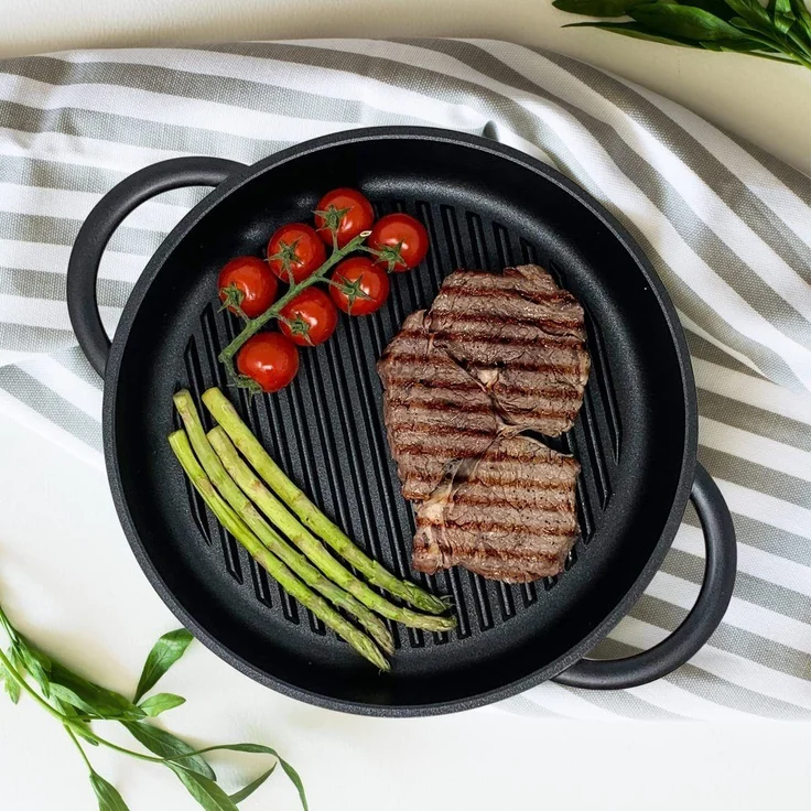 JOEJI’S KITCHEN GRILLPFANNE Aluminium Aluminium 27cm (H 5 x T 27 x B 27 cm) – Bild 7