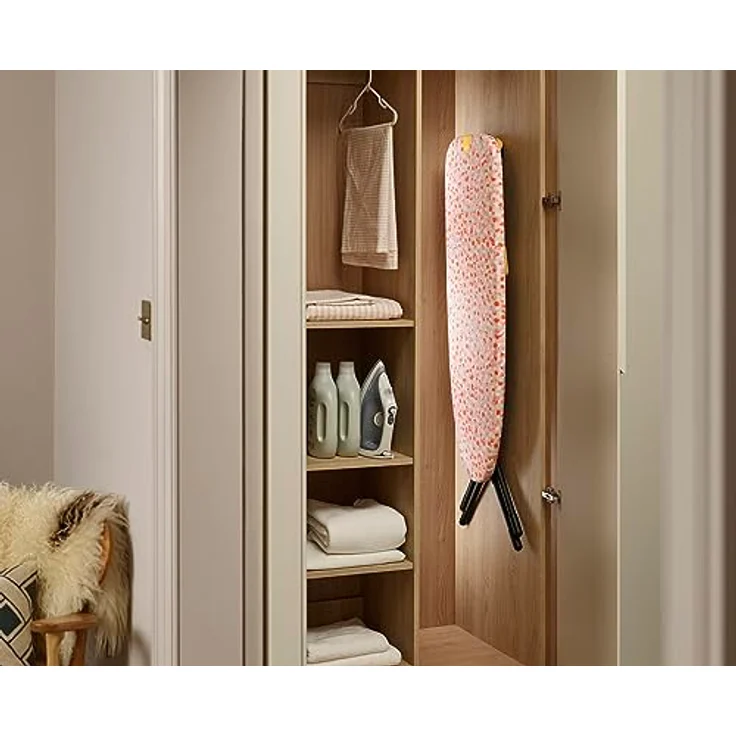 Joseph Joseph Bügeltisch Glide Compact, Rosa, höhenverstellbar mit 100% Baumwollbezug und Halterung zur sicheren Aufbewahrung – Bild 6