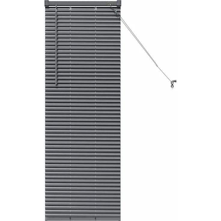 vidaXL Balkenjalousien Dunkelgrau 130 x 40 cm Aluminium 42006035 – Bild 2