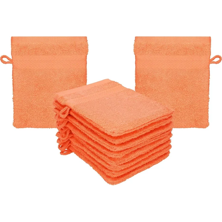Betz Seiftuch 10-tlg. Waschhandschuhe-Set PREMIUM 100% Baumwolle 16x21 cm