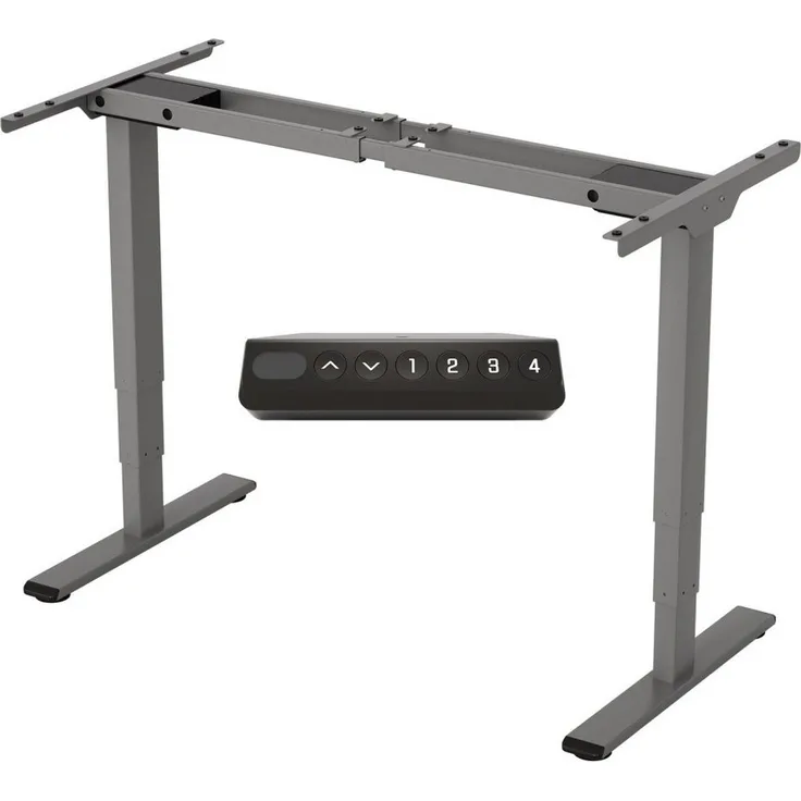 SANODESK Schreibtisch Höhenverstellbares Tischgestell (Mit Memory-Steuerung und Softstart/-Stop), Elektrisch höhenverstellbares Tischgestell, 3-Fach-Teleskop.