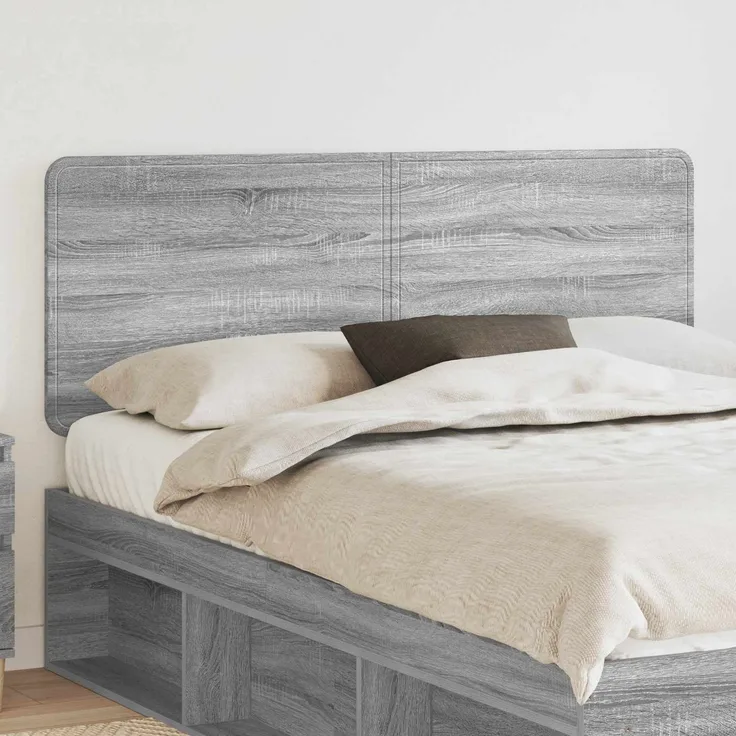 vidaXL Kopfteil Graues Sonoma Holzwerkstoff 100 x 153 x 3 cm Grau (Art-Nr 887875)