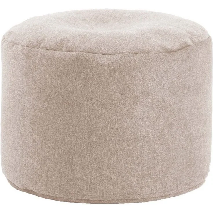 mokebo Pouf Der Ruhepouf (aus Webstoff), Sitzhocker, Bodenkissen, Fußhocker, Hocker, Sitzkissen in Beige – Bild 5