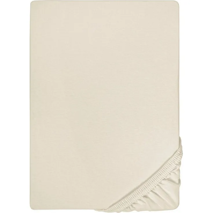 biberna Jersey-Elastic-Boxspring-Spannbetttuch, grau, 1 x 90 x 190 cm - 100x220 cm