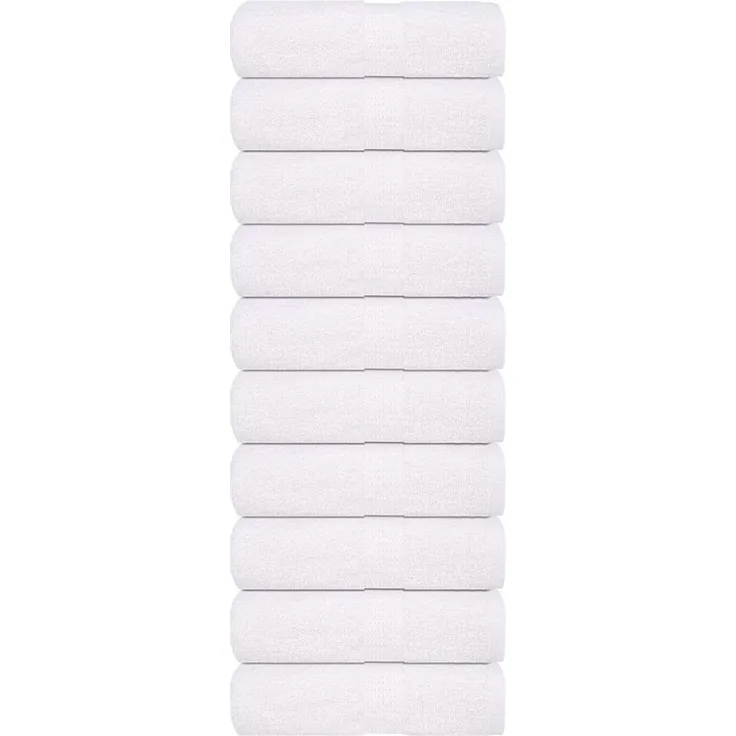 vidaXL Waschtücher FROGN 10 Stk. Weiß 30x30 cm 360 g/m² 136643