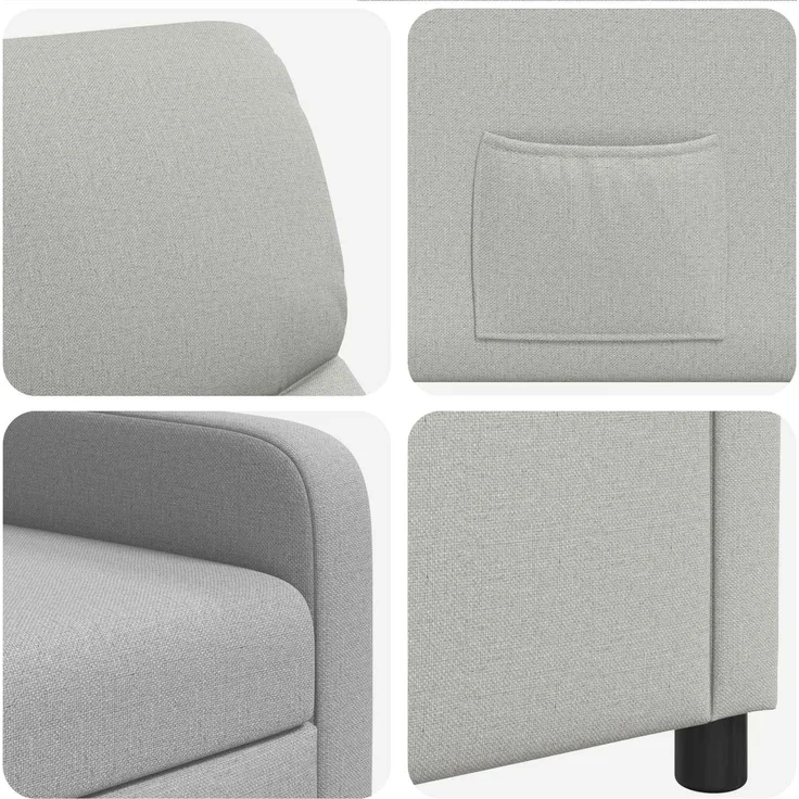 vidaXL Liegesessel Wolkengrau Polyester 42034827 – Bild 6