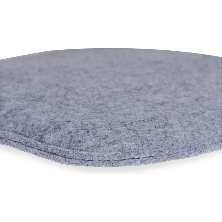 sunnypillow Stuhlkissen 4er Set Sitzkissen Filz Stuhlkissen rund Ø 36cm Filzkissen, Hellgrau – Bild 3