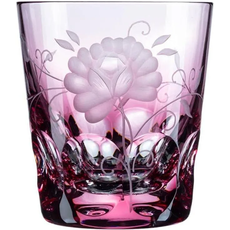 Becher Kristall Rose rosalin (9,5 cm)