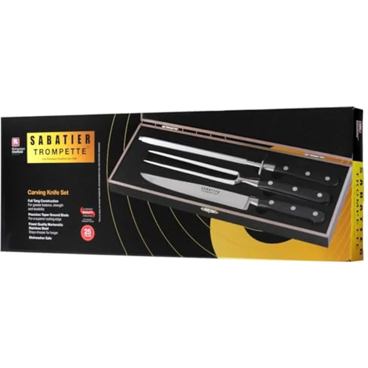 Richardson Sheffield SABATIER TROMPETTE Tranchiermesser Set 3-teilig – Bild 5
