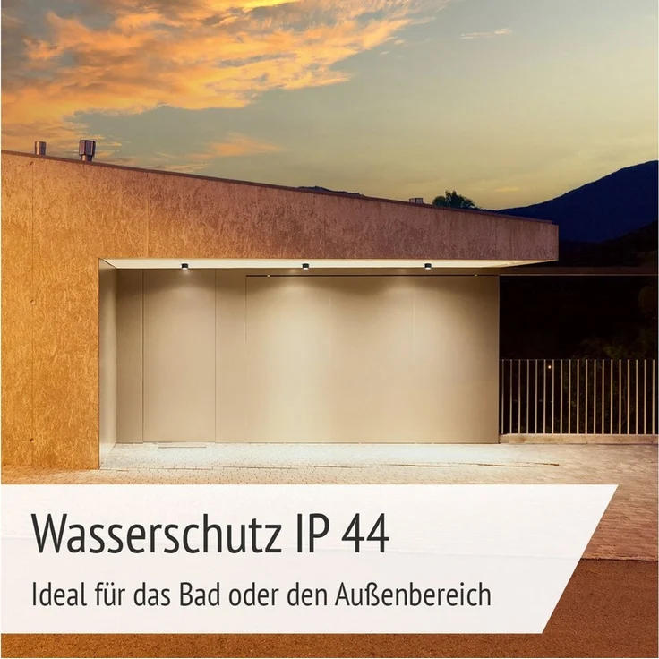 linovum LED Außen-Deckenleuchte Aufbauleuchte SMOL-W schwarz für LED Modul IP44 Deckenlampe Spot – Bild 4