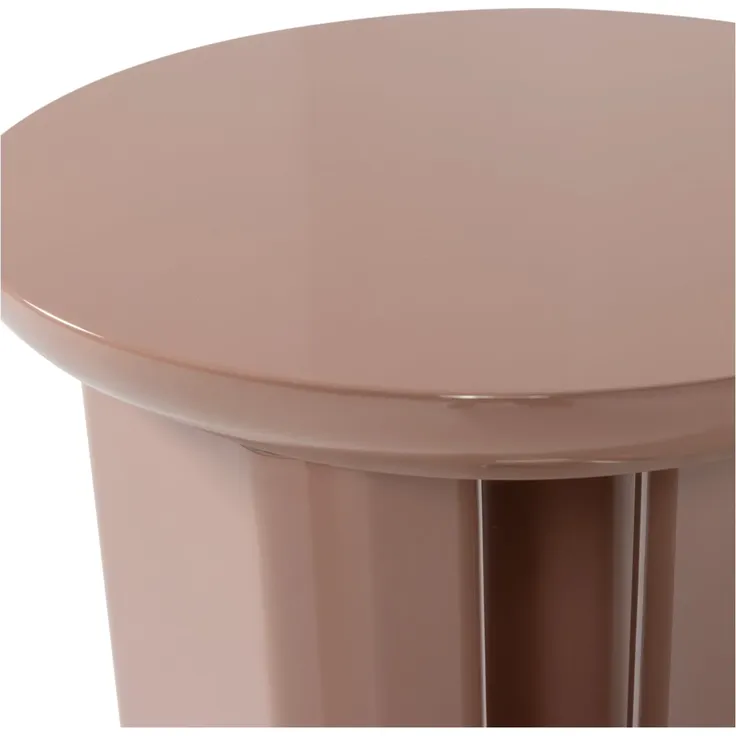 Beistelltisch Orivo - MDF & Holzfurnier Altrosa, Ø 40 cm – Bild 5