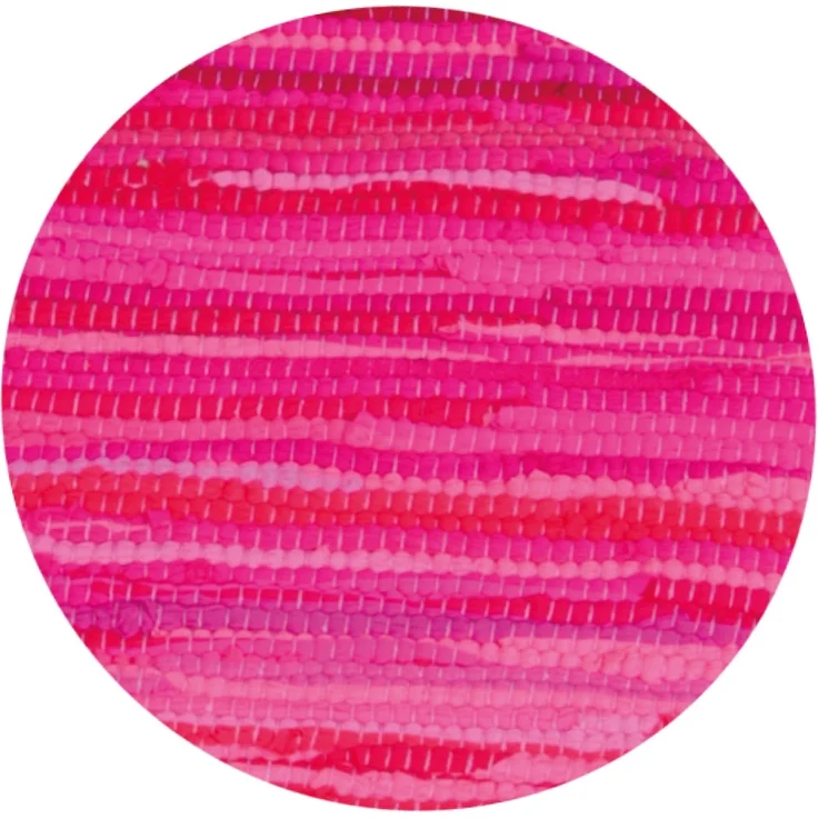 Flickenteppich handgewebter Teppich aus Baumwolle, stylischer und strapazierfähiger Fleckerlteppich in vielen verschiedenen modischen Ausführungen erhältlich (90 x 150cm / pink - rosa) – Bild 8
