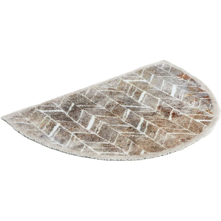 ASTRA Fußmatte Pure&Soft 018, halbrund, Höhe: 7 mm, Sauberlaufmatte, weiche Oberfläche, waschbar, rutschfest – Bild 4