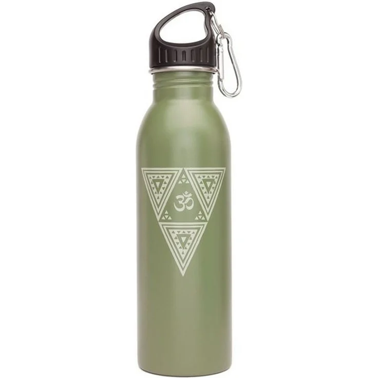 bodhi Trinkflasche Edelstahl-Trinkflasche, 700 ml, unifarben mit Print OM Triangle – Bild 3