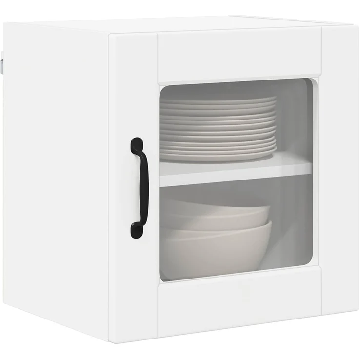 vidaXL Wandglas-Schrank PORTO 2 stk. Weiß 40 x 31 x 40 cm 885186 – Bild 3