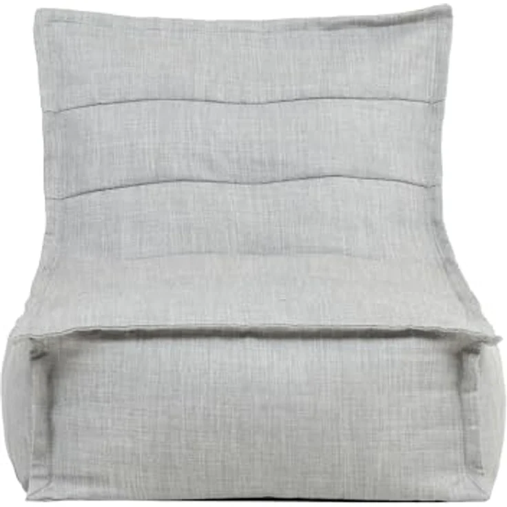 Icon Dolce Sitzsack-Liege für Erwachsene, Grau, Indoor Outdoor Sitzsack mit Füllung, Bean Bag, Wasserabweisender Stoff, Bequemer Sessel für Wohnzimmer, Lounge, Schlafzimmer, Garten – Bild 7