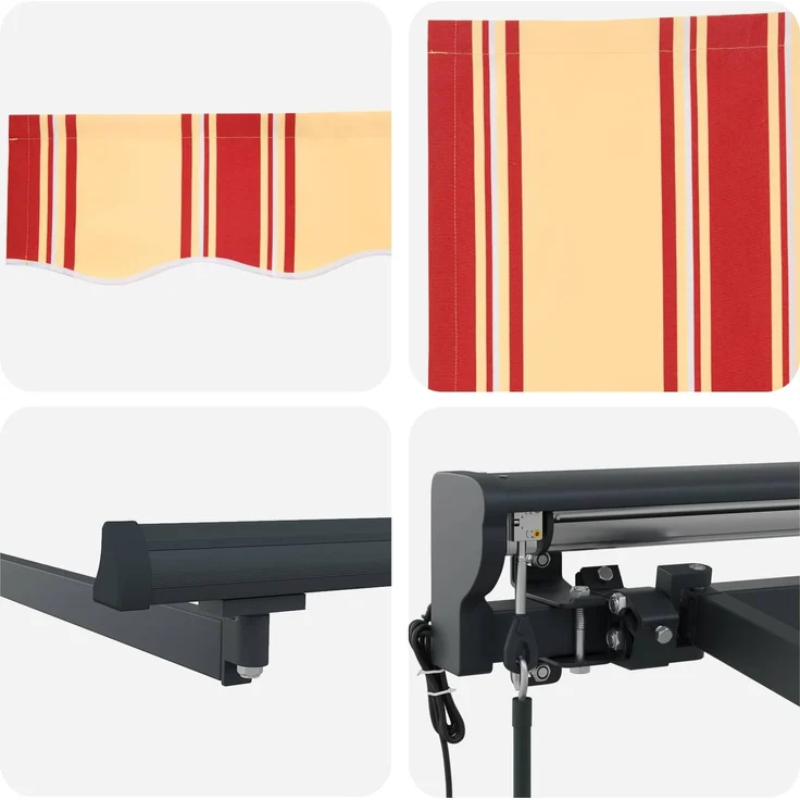 vidaXL Elektrische ausziehbare Markise 2,5 x 2 m 3421929 – Bild 7