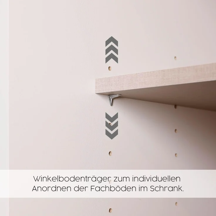 rauch Schwebetürenschrank Kleiderschrank Schrank Garderobe SATURN mit 3 Ausstattungsvarianten 3 verschiedene Ausstattungsvarianten Griffe aus Metall MADE IN GERMANY – Bild 9