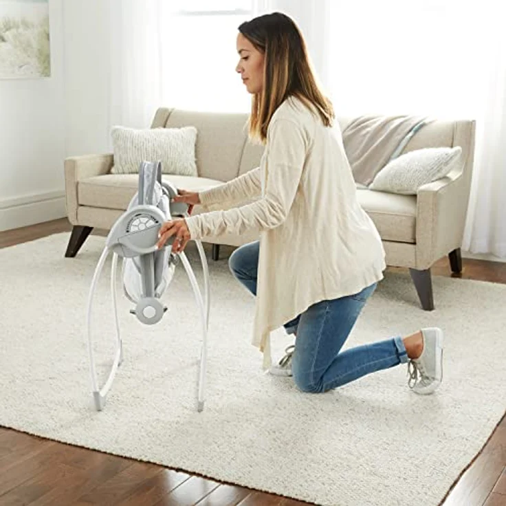 Ingenuity, tragbare Babyschaukel, Cuddle lamp - mit Melodien, Zeit- und Schaukeleinstellung – Bild 5