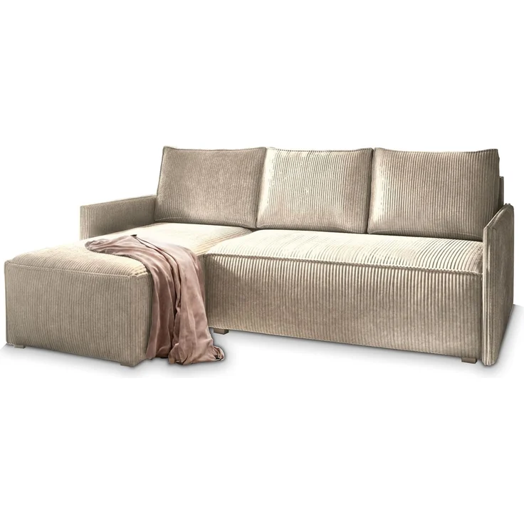 Masseno Ecksofa PERUSI mit Schlaffunktion L-Form, Sofa mit Bettkasten