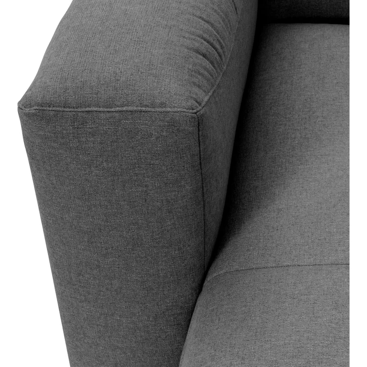 Wohnlandschaft 2 Kattrina Flachgewebe anthrazit – Bild 5