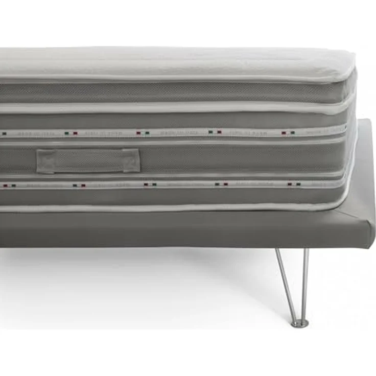 Talamo Italia - Sharon-Doppelmatratze, orthopädisch aus Memory-Schaum und Taschenmikrofedern, 100 % Made in Italy, milbenhemmend und hypoallergen, 160 x 190 x 37 cm – Bild 5