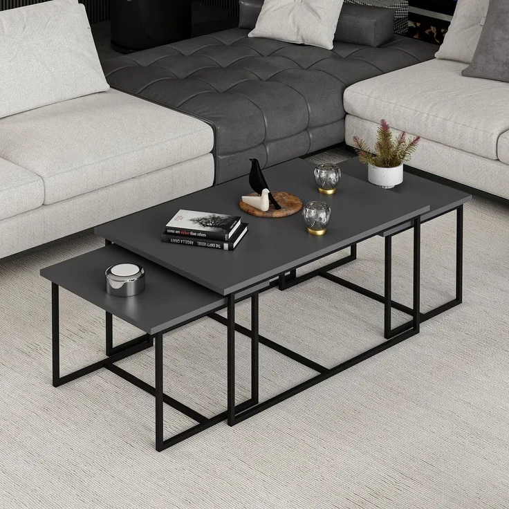 Skye Decor 'Levada - 9305' Couchtisch, Anthrazit, 90,45 x 37,42 x 60,52 cm